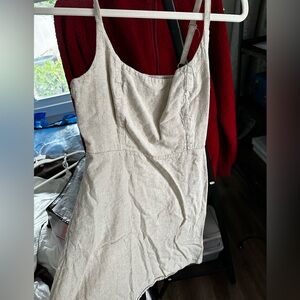 Old Navy Cream Textured Knit Dress